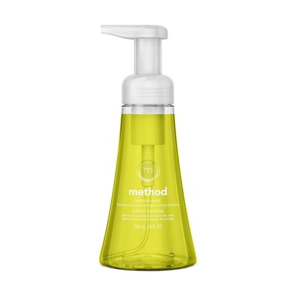 Method Method 01162, Foaming Hand Wash, Lemon Mint, 10 Oz Pump Bottle MTH01162